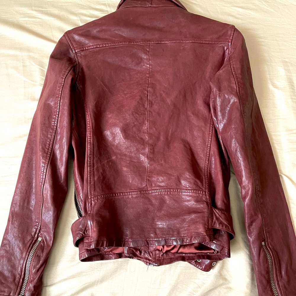 Lamarque belted biker jacket - Picture 2 of 3